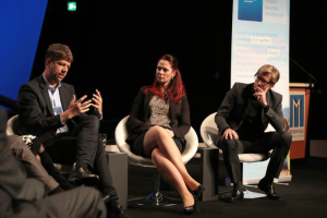 Carsten Schüerhoff, Julia Schutz, Andreas-Peter Weber, Bild: MEDIENTAGE MÜNCHEN