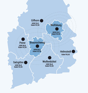 UKW Braunschweig 96,8 - UKW Wolfsburg 93,8 MHz