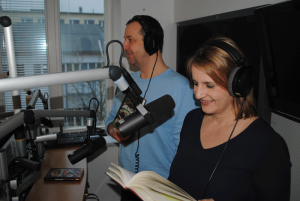 Birgit Hasselbusch und Stefan Grothoff im SPORT1.fm-Studio , Bild: SPORT1.fm