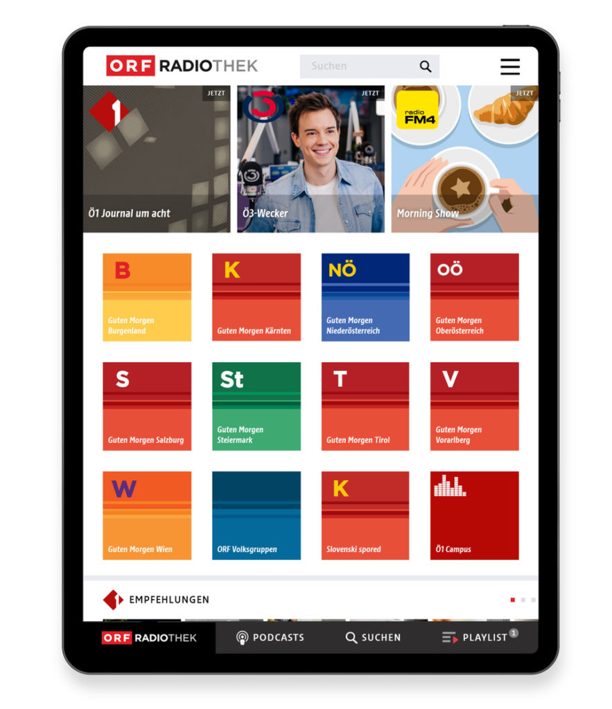 ORF startet OnlinePlattform Radiothek radioWOCHE