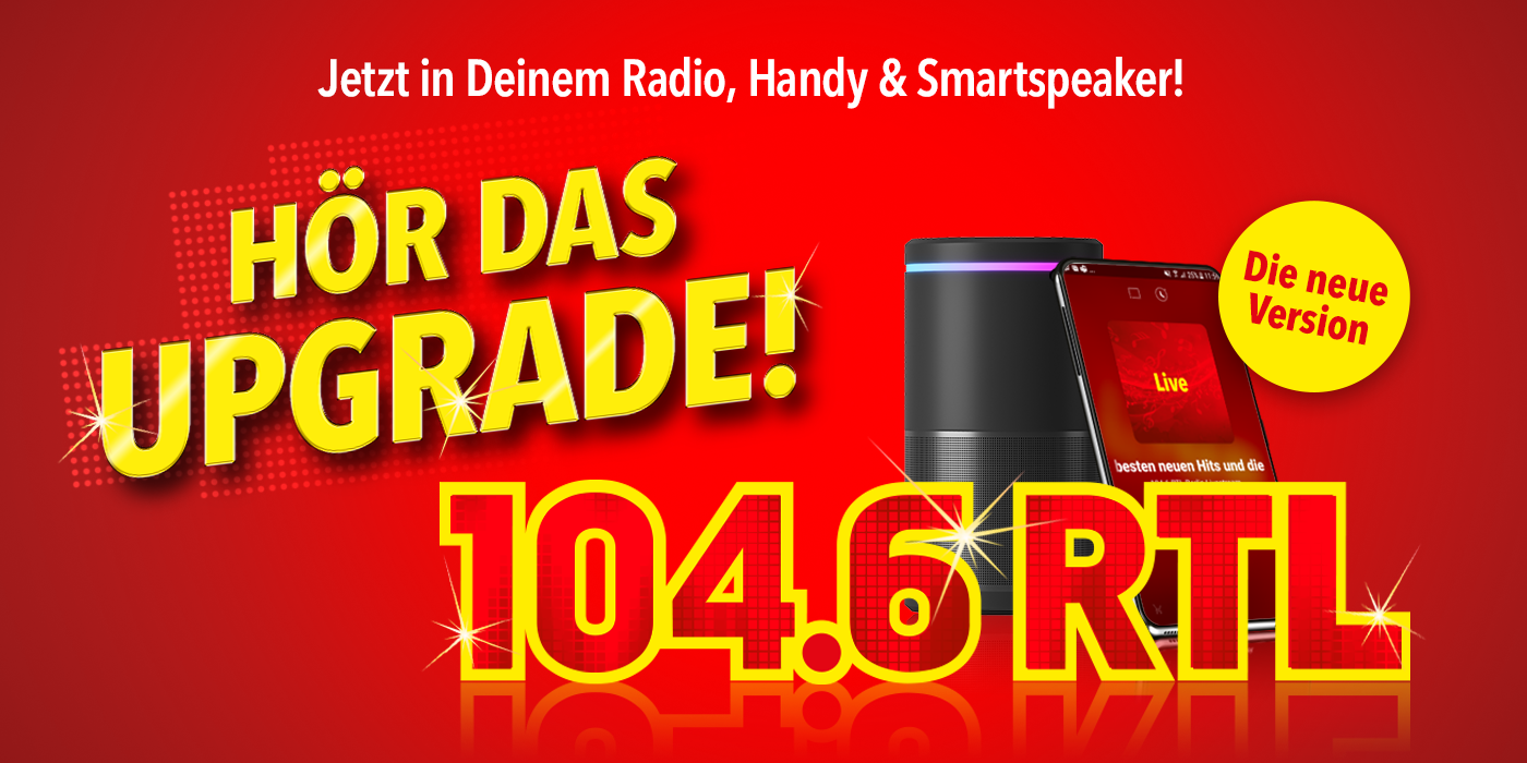 UPGRADE für Berlins und Brandenburgs Hitradio 104.6 RTL radioWOCHE